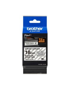 Brother TZe S141 - Noir sur transparent - 18mm