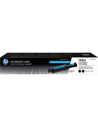 HP W1143A - 143A - Noir - Pack de 2 Toners