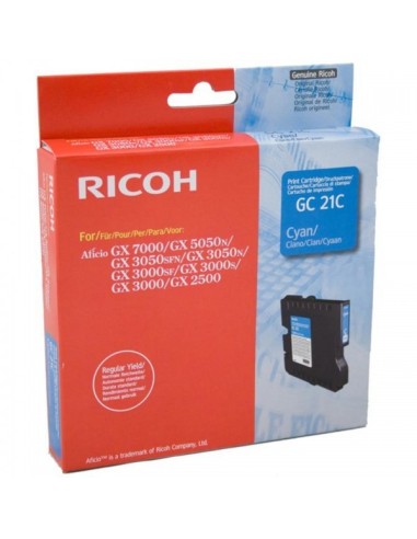 Ricoh 405533 / GC-21C - Cyan - Cartouche Ricoh