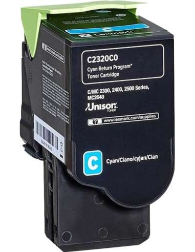 Lexmark C2320C0- Cyan - Toner