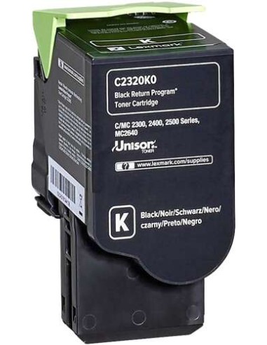 Lexmark C2320K0- Noir- Toner