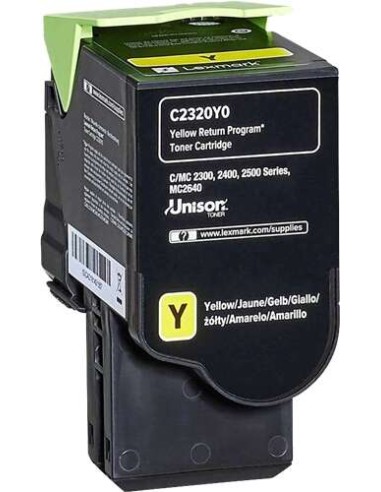 Lexmark C2320Y0- Jaune- Toner