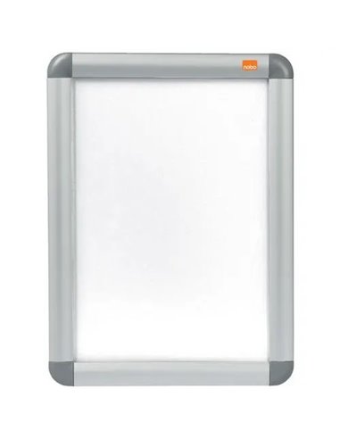 NOBO Vitrine cadre clipsable en aluminium et écran anti-reflet en PVC. Format A4