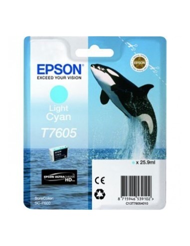 Epson T7605 - Dauphin - Cyan clair - Cartouche d'encre Epson