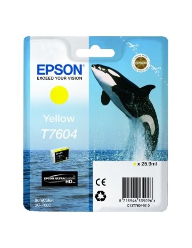 Epson T7604 - Orque - Jaune - Cartouche d'encre Epson