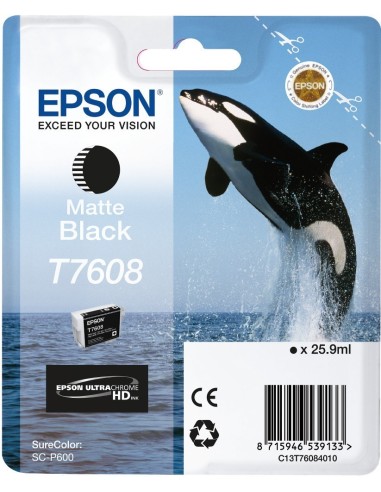 Epson T7608 - Dauphin - Noir mat - Cartouche d'encre Epson