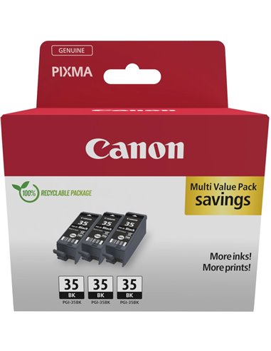 Canon PGI-35BK Multi-Pack de 3 - Noir - 1509B028