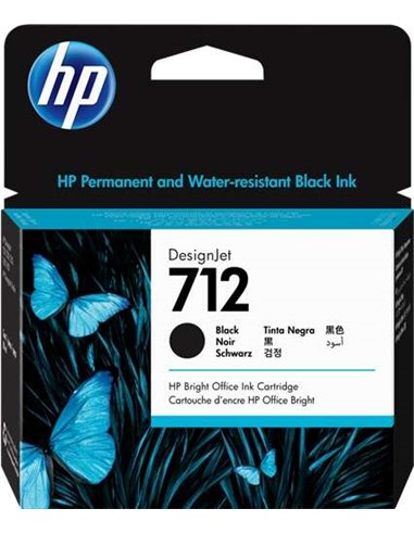 HP 712XL - Noir - 3ED71A