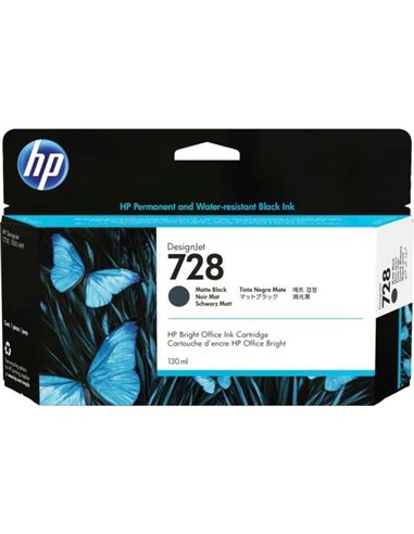 HP 728 - Noir mat - 3WX25A