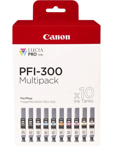 Canon PFI300 - Paquet de 10 - 4192C008