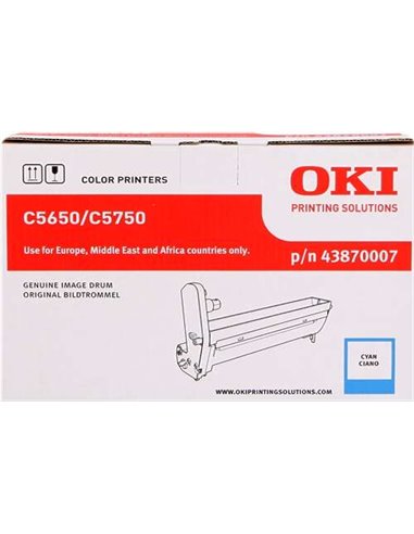 OKI C5650/C5750 - Cyan - Tambour - 43870007 (Tambour)