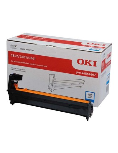 OKI C822/C831/C841 - Cyan - Tambour - 44844407 (Tambour)