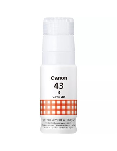 Bouteille d'encre rouge Canon GI43 - GI43R/4716C001