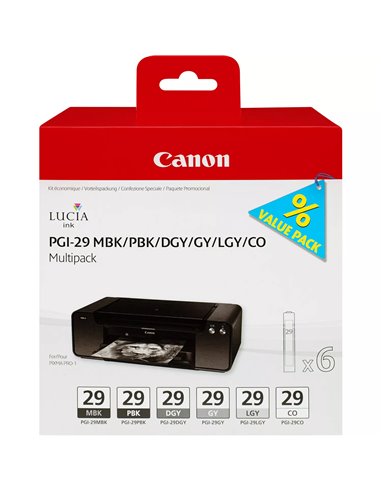 Canon PGI29 - Paquet de 6 - 4868B018