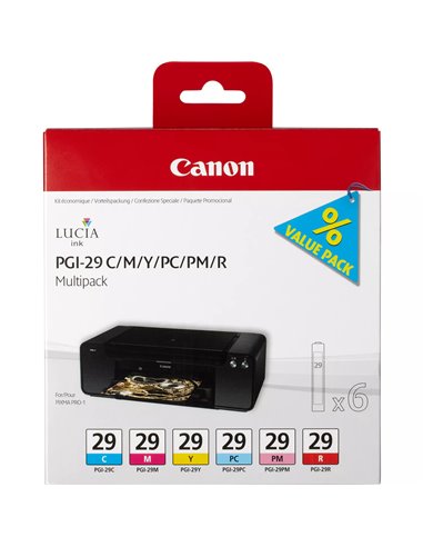 Canon PGI29 - Paquet de 6 - 4873B005