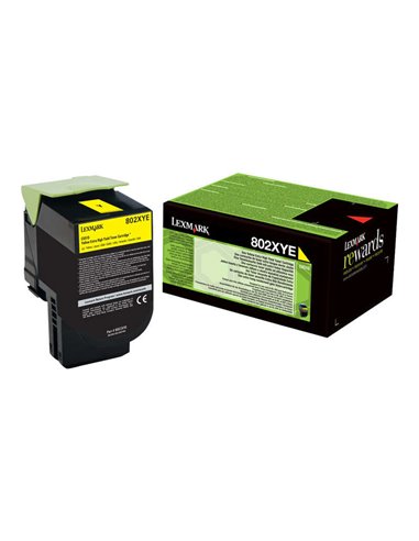 Lexmark CX510 - Jaune - 80C2XY0/80C2XYE/80C0X40/802XY