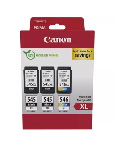 Canon PG-545XL/CL-546XL Multi-Pack de 3 - 8286B013