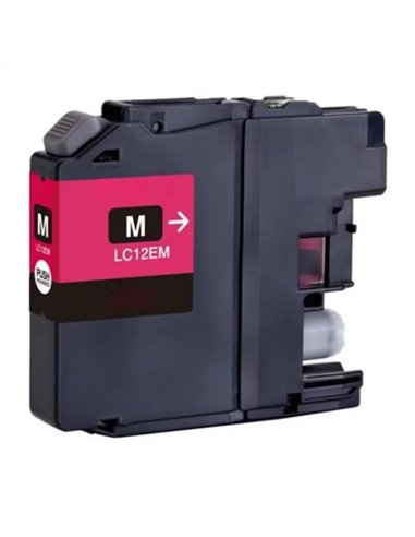 Brother LC12E - Magenta - Compatible - Remplace LC12EM