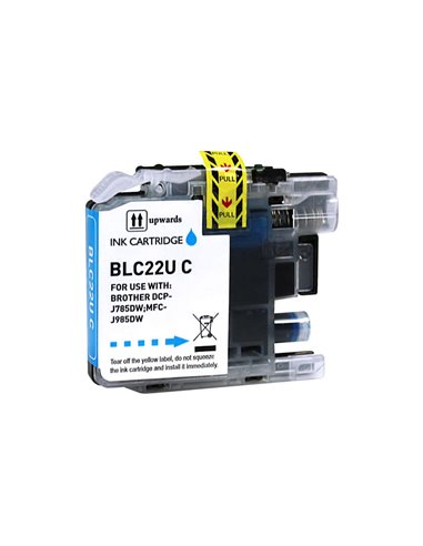 Brother LC22U - Cyan - Compatible - Remplace LC22UCBP