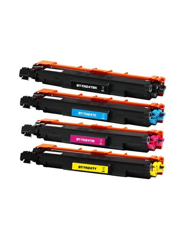 Brother TN247/TN243 - Pack de 4 Cartouches Toner - Compatible