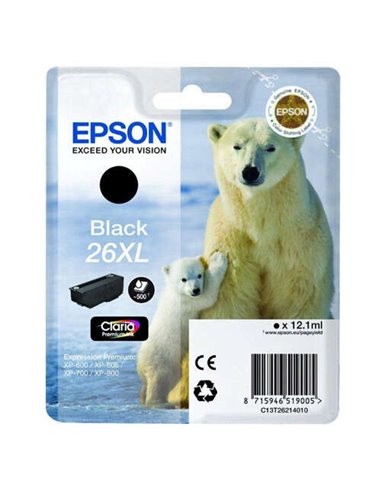 Epson T2621 (26XL) - Noir - C13T26214012