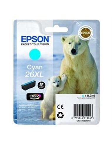 Epson T2632 (26XL) - Cyan - C13T26324012