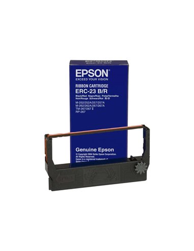 Ruban matriciel Epson ERC23 noir/rouge - C43S015362