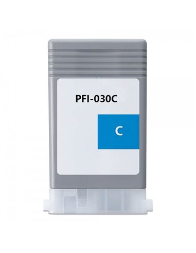 Canon PFI030 - Cyan Pigmenté - Compatible - Remplace 3490C001