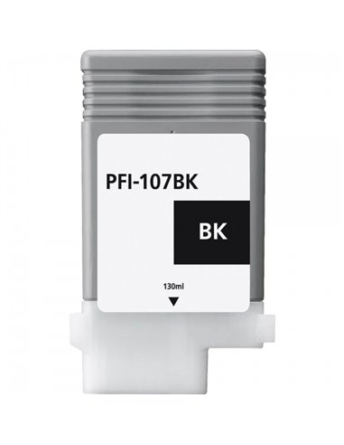 Canon PFI107 - Noir - Compatible - Remplace PFI107BK/6705B001