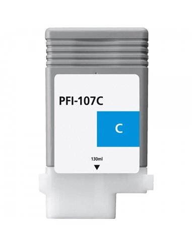 Canon PFI107 - Cyan - Compatible - Remplace PFI107C/6706B001