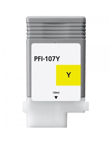 Canon PFI107 - Jaune - Compatible - Remplace PFI107Y/6708B001