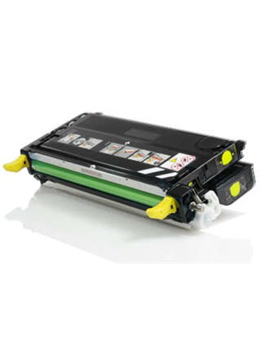 Dell 3130cn - Cartouche de toner jaune - Compatible - Remplace 593-10291