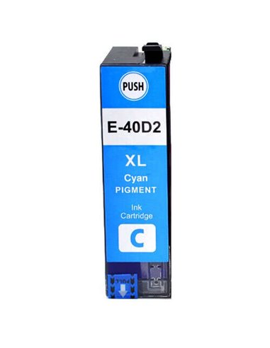 Epson T40D2 - Cyan pigmenté - Compatible - Remplace C13T40D240/C13T40C240