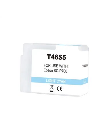 Epson T46S5 - Cyan Light Pigmenté - Compatible - Remplace C13T46S500