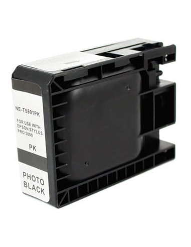 Epson T5801 - Noir Photo Pigmenté - Compatible - Remplace C13T580100