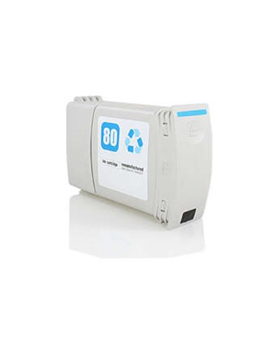 HP 80 - Cyan - Compatible - Remplace C4846A