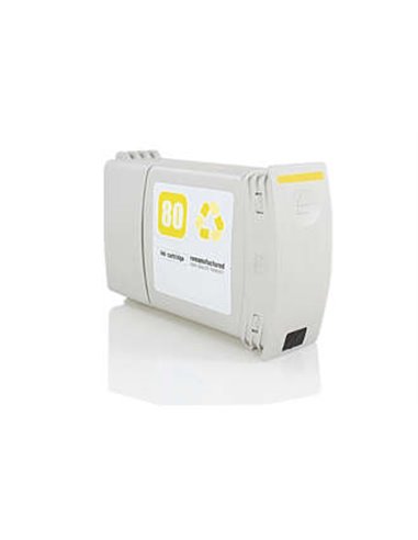 HP 80 - Jaune - Compatible - Remplace C4848A