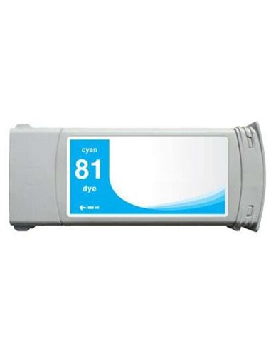 HP 81 - Cyan - Compatible - Remplace C4931A