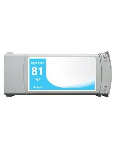 HP 81 - Lumière cyan - Compatible - Remplace C4934A