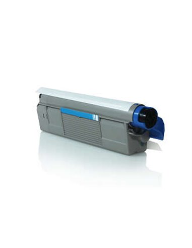 OKI C610 - Cartouche Toner Cyan - Compatible - Remplace 44315307