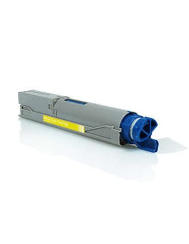 OKI C3520/C3530/MC350/MC360 - Cartouche Toner Jaune - Compatible - Remplace 43459369