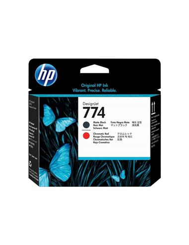 Tête d'impression HP 774 - Rouge chromatique noir mat - P2V97A