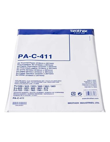 Brother PAC411 - Paquet de 100 feuilles de papier thermique A4 