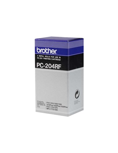 Brother PC204RF - Pack de 4 rouleaux de transfert thermique