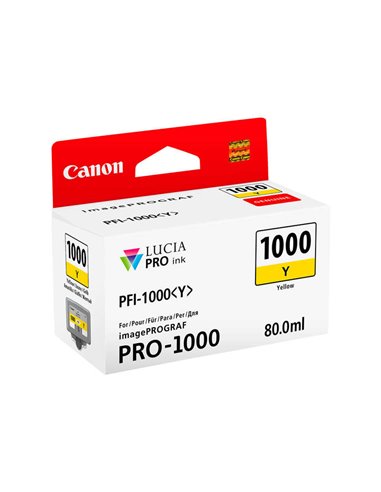 Canon PFI1000 - Jaune - PFI1000Y/0549C001