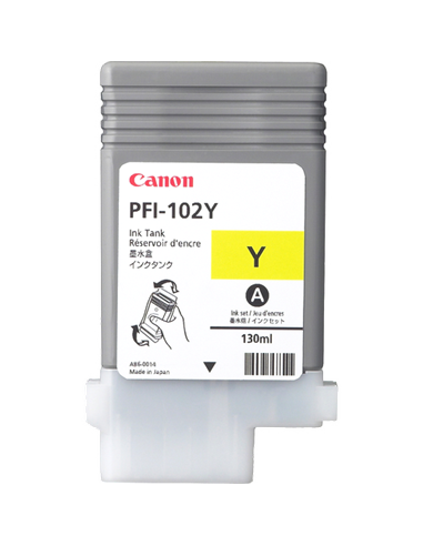 Canon PFI102 - Jaune - 0898B001