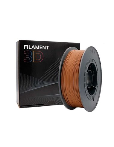 Filament PLA 3D - Diamètre 1,75 mm - Bobine 1kg - Couleur Marron