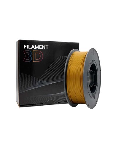 Filament PLA 3D - Diamètre 1,75 mm - Bobine de 1 kg - Couleur Or