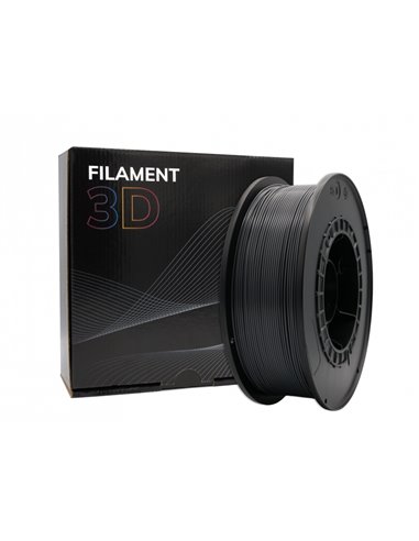 Filament PLA 3D - Diamètre 1,75 mm - Bobine de 1 kg - Couleur Graphite