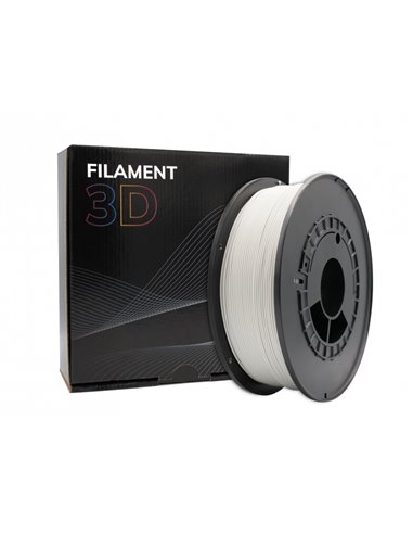 Filament PLA 3D - Diamètre 1,75 mm - Bobine 1kg - Couleur Gris Clair